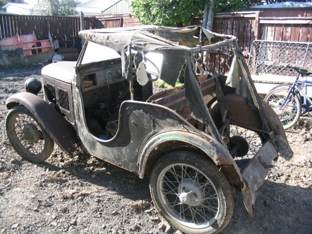 Austin 7 Rear and left side original