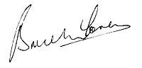 Bruce McLaren's signature