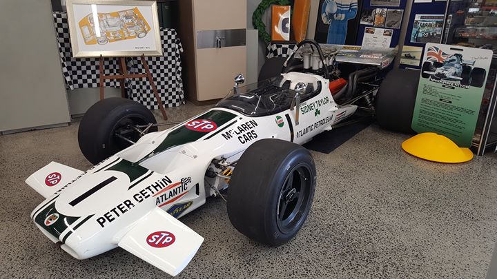 Our privilege to display a 1969 McLaren M10B F5000 Chev V8. This car was raced by Peter Gethin in the 1970 European Championship which it won. Current owner Poul Christie has very kindly lent the car to the Heritage Centre.